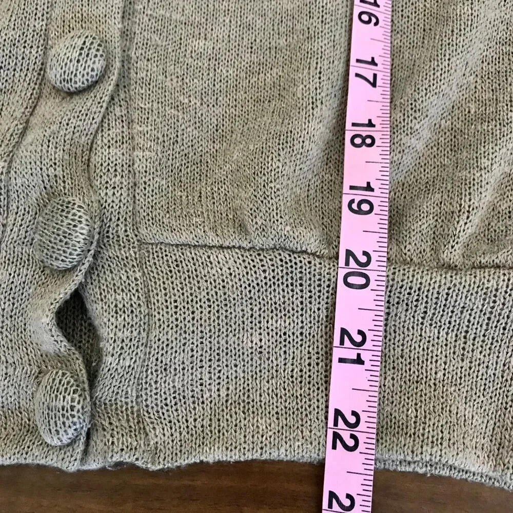 Lush Women's Open Knit Lightweight Neutral‎ Dolman Short-Sleeve Sweater. Size XS